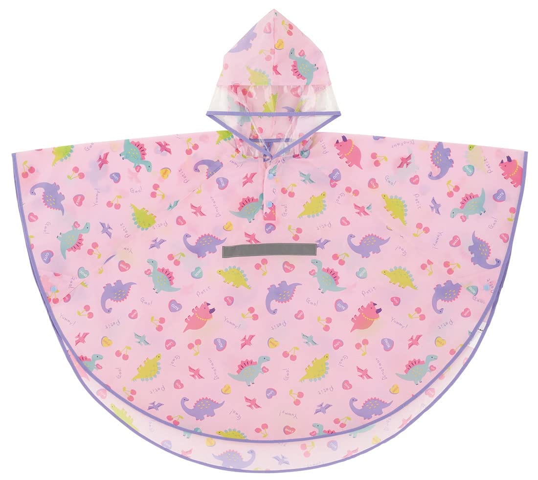 スケーター (skater) レインポンチョ キッズ 子供用 ハッピー&スマイル 適応身長110-125cm RAPO1-A