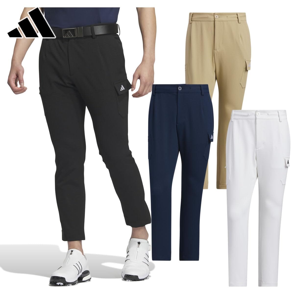adidas(アディダス) ゴルフパンツEX-Stretch active 撥水 カーゴ アンクルパンツメンズ