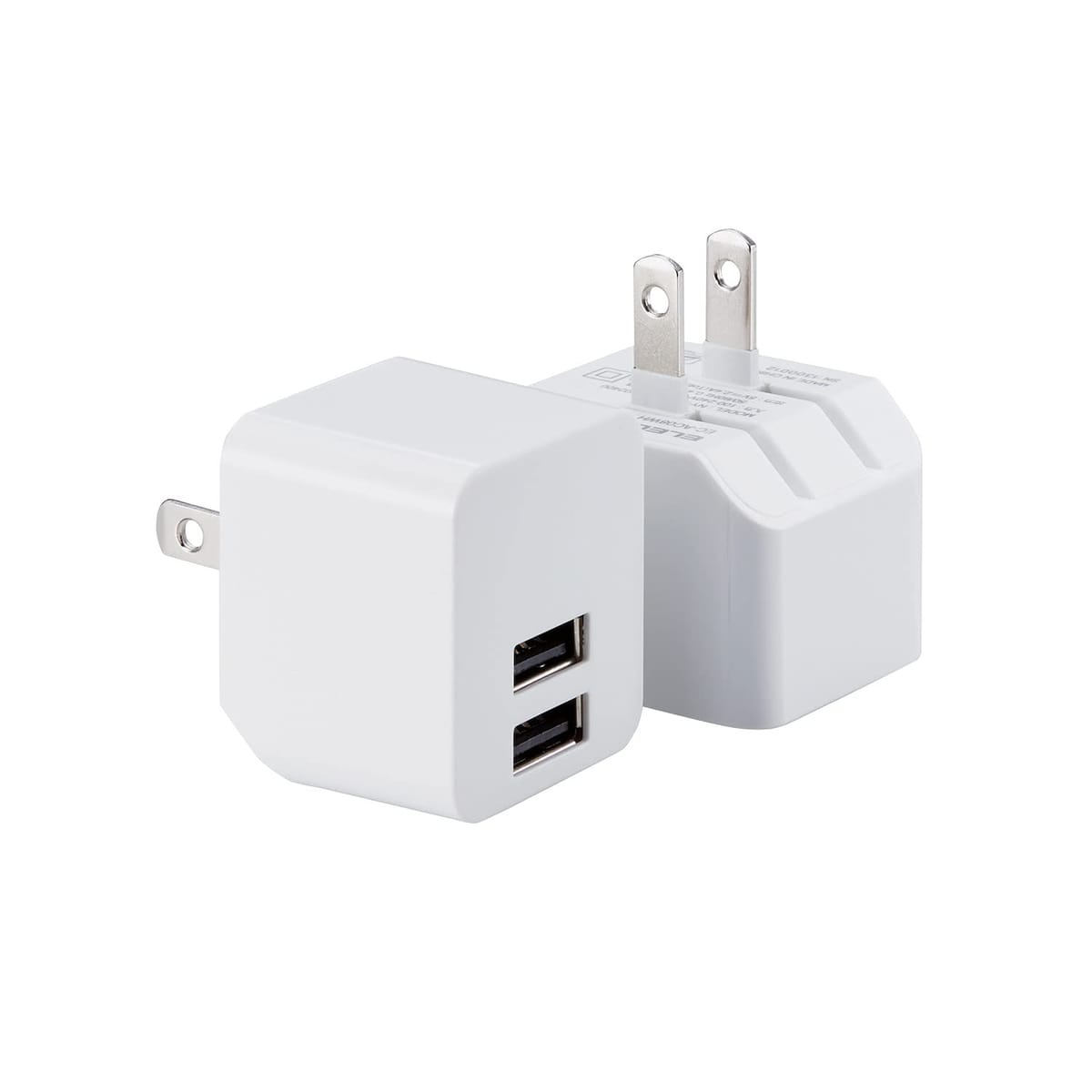 エレコム USB コンセント 充電器 合計2.4A USB-A×2 【 iPhone (iPhone13シリーズ対応) / Android/タブレット 対応 】 MPA-ACUEN000A