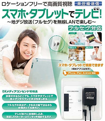 美的生活ヘルシーライフ本店のDXアンテナ ワイヤレスチューナー メディアコンセント DMC10F1｜アングル2