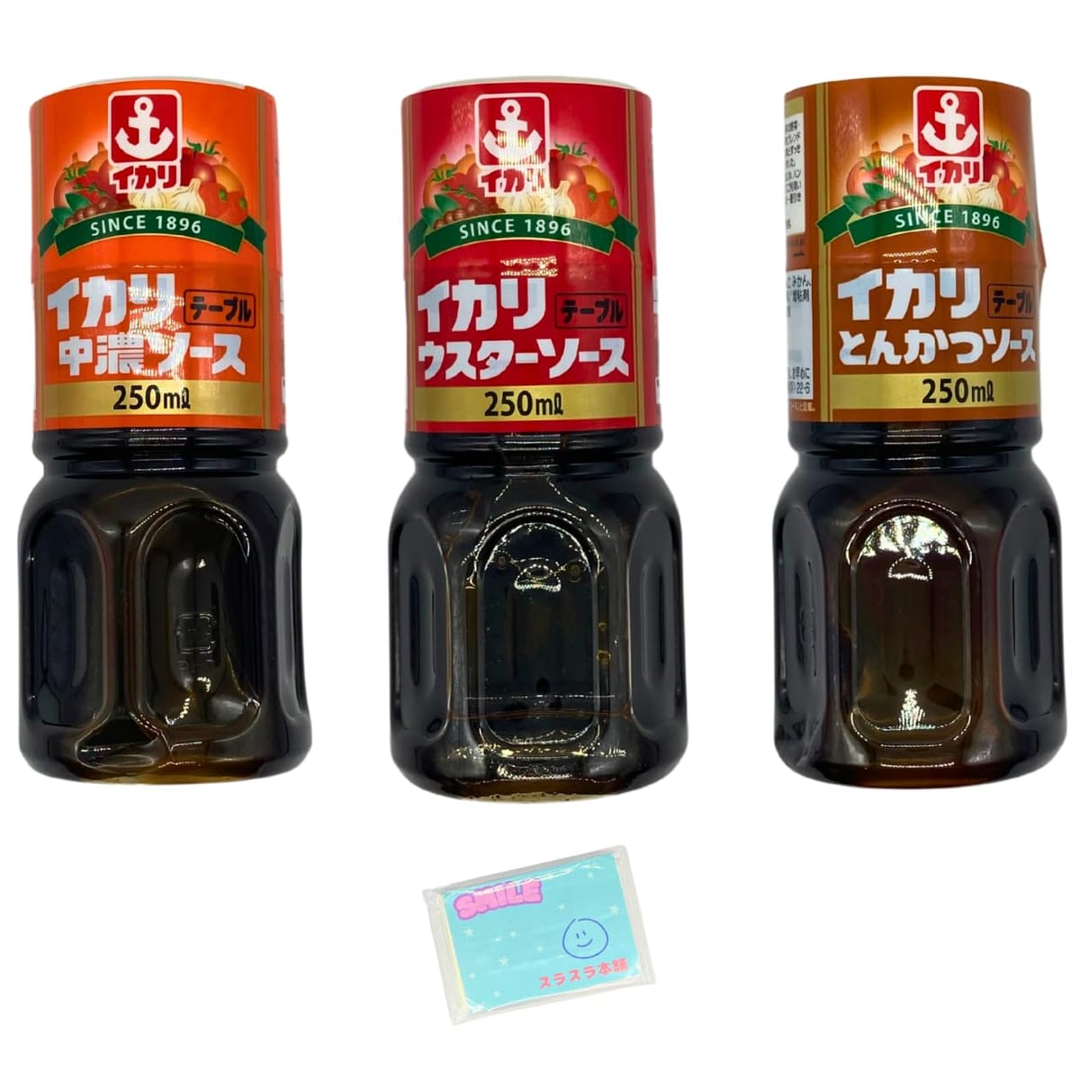 Monolog Style イカリ テーブル 250ml ×3種類アソートセット 【(1)中濃ソース (2)ウスターソース (3)と..