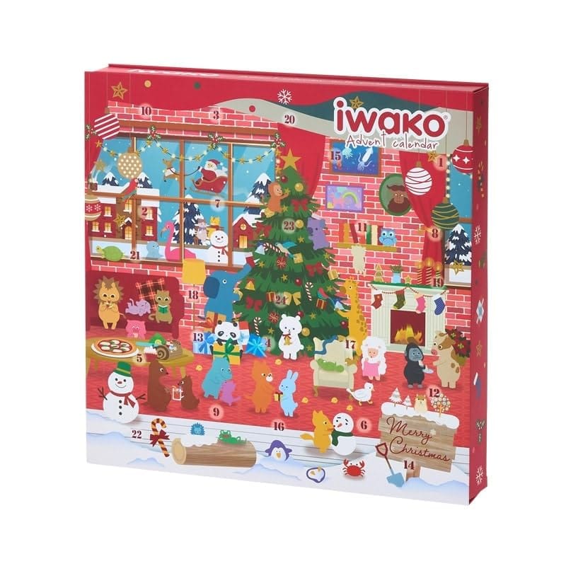 消しゴム アドベントカレンダー 2025 ★meel-shopロゴ入り THANK YOUカード＋オリジナル除菌シート付★