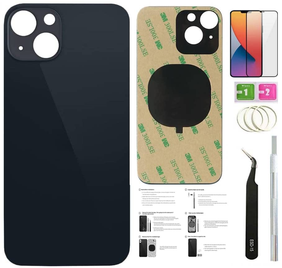 13 バックガラス iPhone 13 バックカバーガラス (6.1インチ) インストール済みテー...