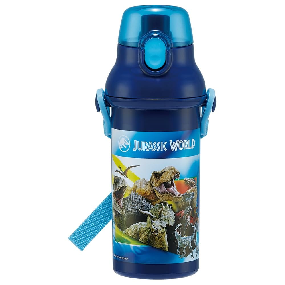 Rakuten - スケーター(Skater) 水筒 子供用 直飲み 480ml プラスチック ワンタッチ 食洗機対応 日本製 ジュラシック 24 男の子 PSB5SANAG-A