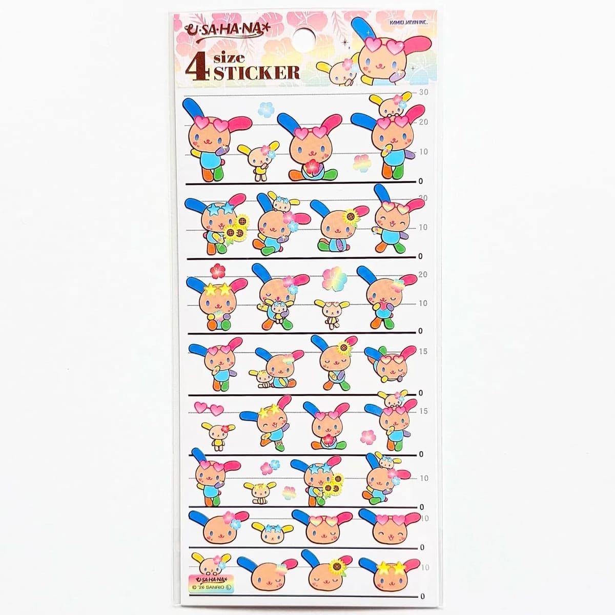 ウサハナ[シールシート]4サイズステッカー 4SIZE STICKERサンリオ