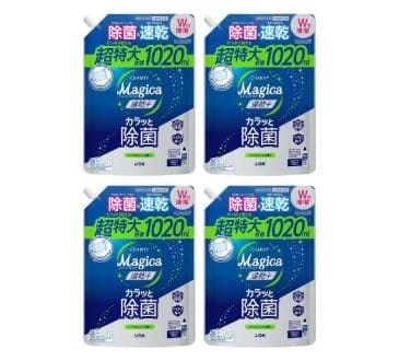 【4袋セット】ライオン CHARMY Magica 速乾+カラッと除菌 シトラスミントの香り つめかえ用 特大サイズ 1020ml×4袋 【4袋セット】ライオン CHARMY Magica 速乾+カラッと除菌 シトラスミントの香り つめかえ用 特大サイズ 1020ml×4袋
