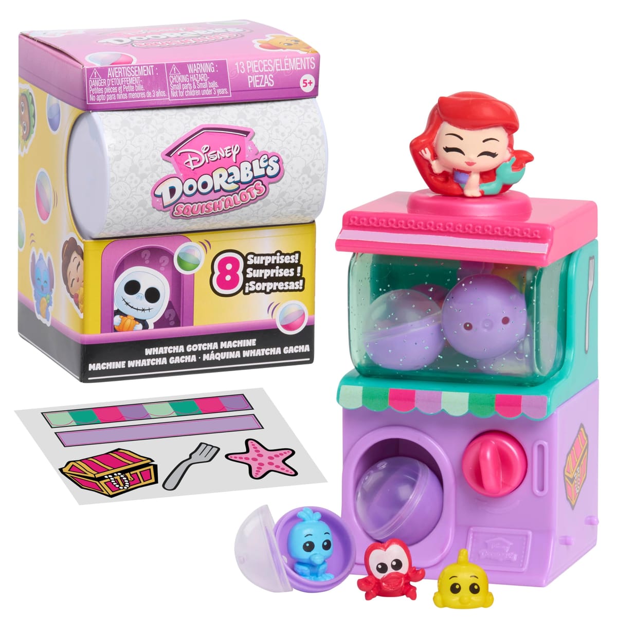 Just Play ディズニー Doorables Squish'Alots Whatcha Gotcha Machines イースターバスケットフィラー ギフト プレゼント 5歳以上の子供のおもちゃ