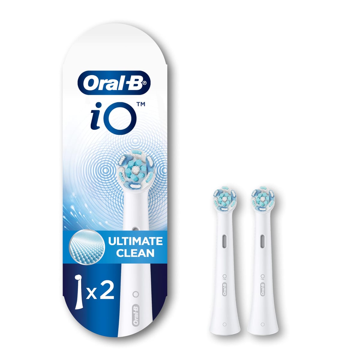 Oral-B iO アルティメットクリーン 交換用ブラシヘッド ホワイト 2個