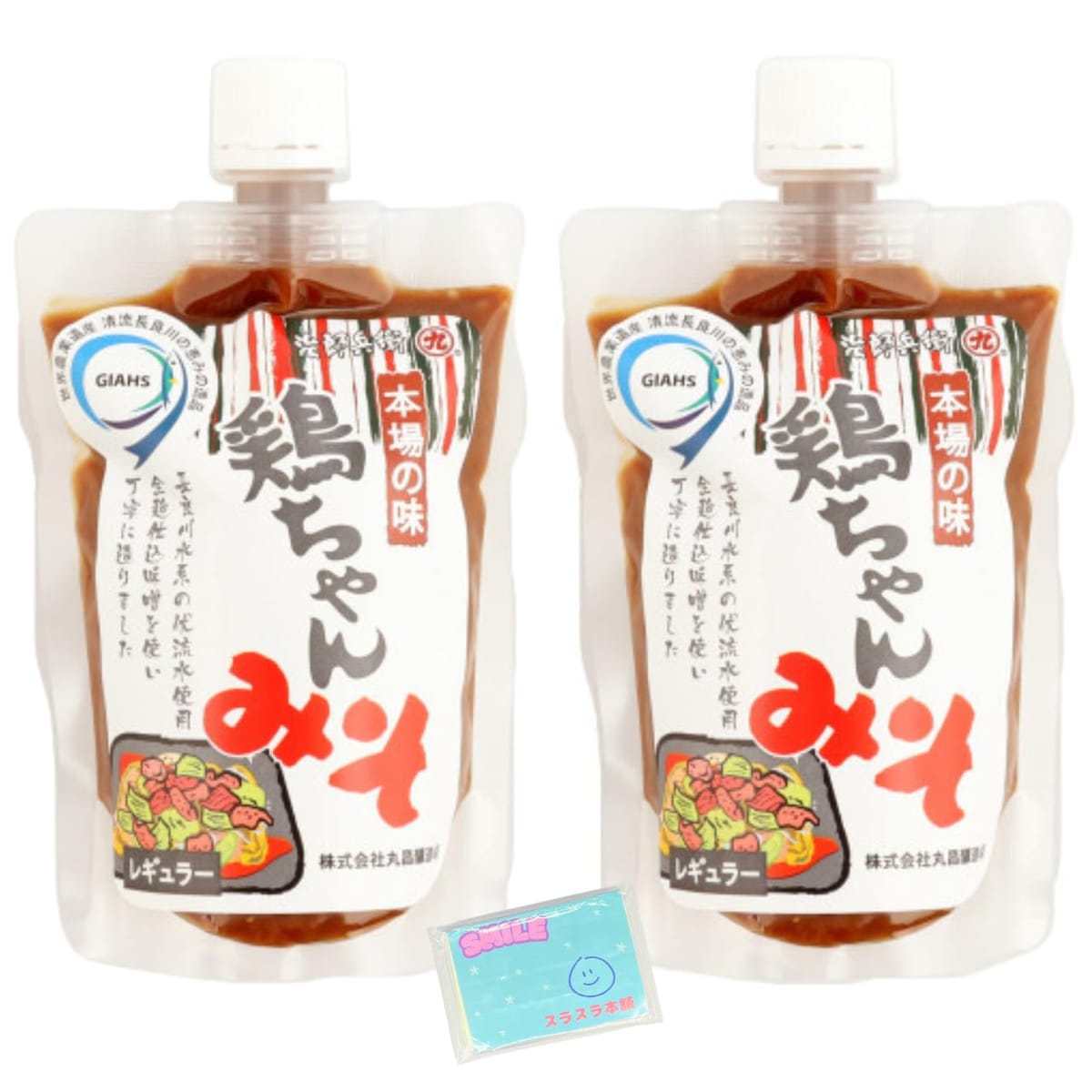 Monolog Style 丸昌醸造所 鶏ちゃんみそ 300g ×2個セット ★スラスラ本舗オリジナルポケットティッシュ..