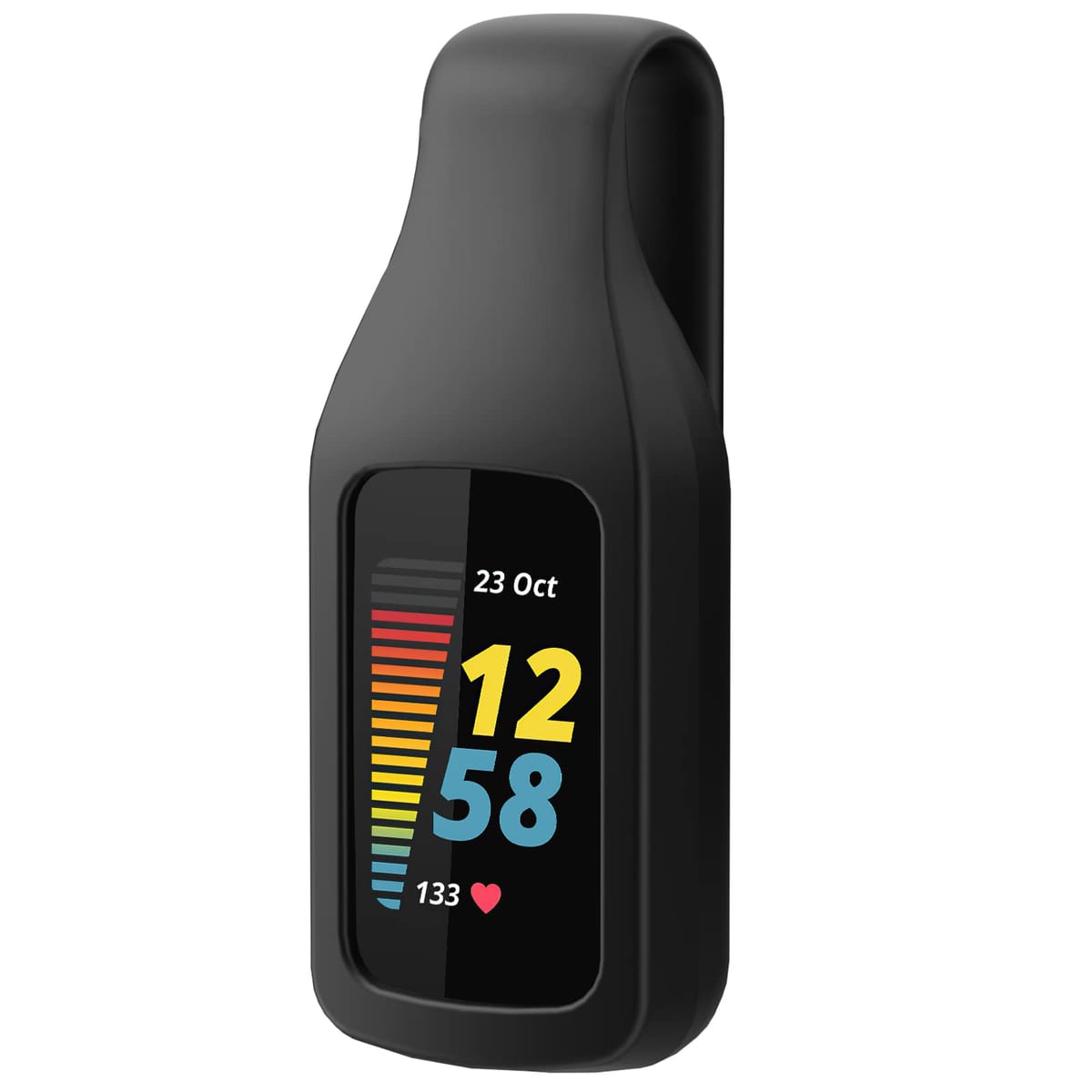 lepmok クリップホルダーアクセサリー Fitbit Charge 6/5用 (ブラック)