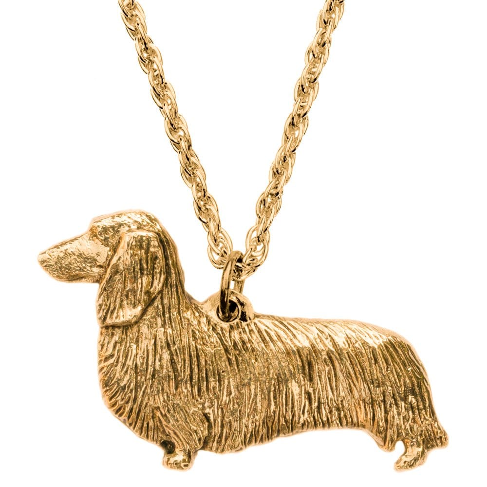 ダックスフンド（ロング） イギリス製 アート ドッグ ペンダント ネックレス コレクション
