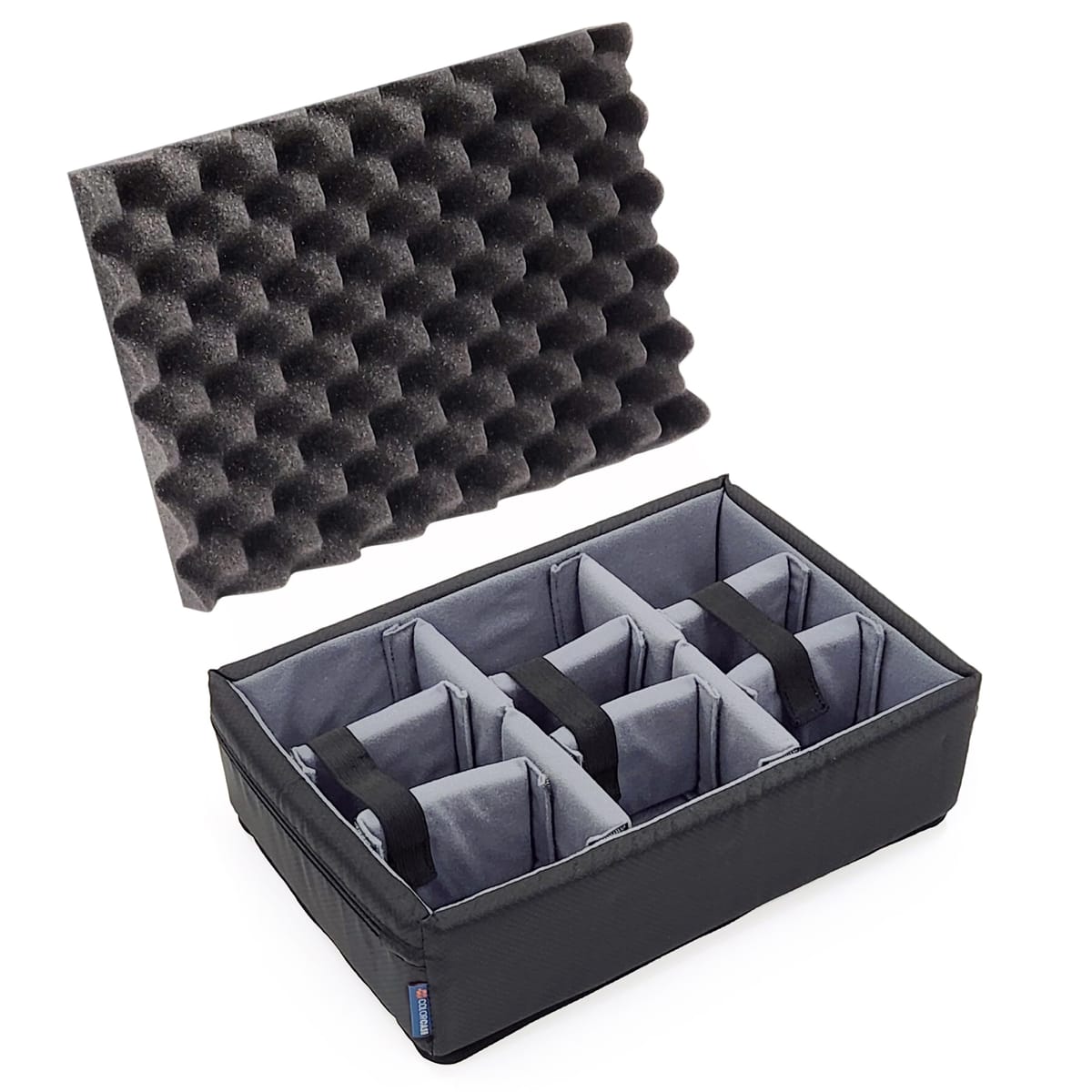 Pelican Color Case CVPKG パッド入りディバイダーセット Pelican 1450、仕切りと蓋フォーム、グレー