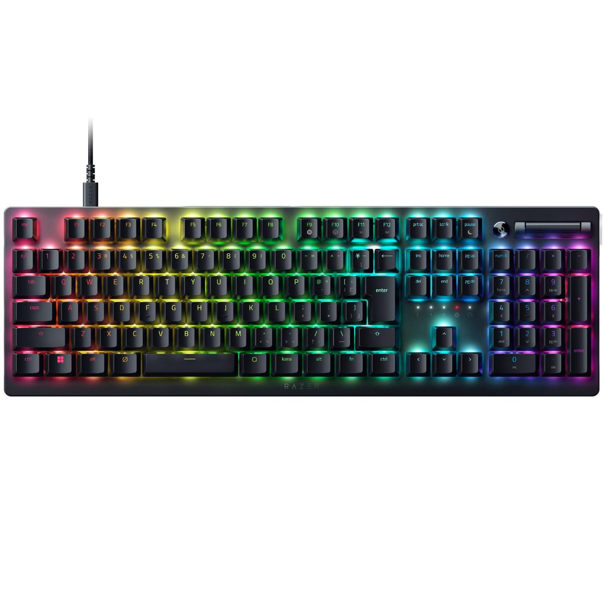 Razer レイザー DeathStalker V2 JP Clicky Optical Switch ゲームや仕事に最適な高速性と応答性が得られすっきりとした歯切れの良い打鍵感の有線ゲーミングキーボード 薄型オプティカルスイッチ クリッキー 取り外し可