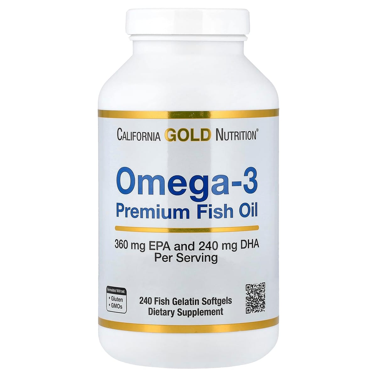 乐天商城 - California Gold Nutrition, オメガ3、プレミアムフィッシュオイル、魚ゼラチンソフトジェル240粒