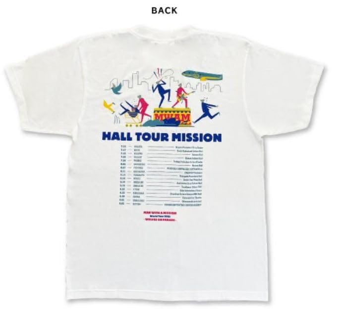 MAN WITH A MISSION （マンウィズアミッション） 2023 World Tour 2023 -WOLVES ON PARADE- Tシャツ「XL」