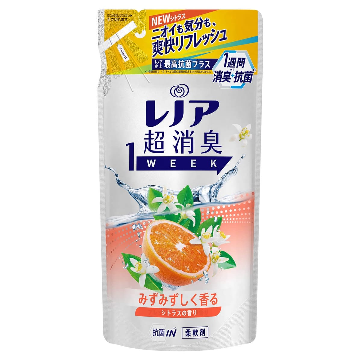 レノア 超消臭1WEEK 柔軟剤 シトラス 詰め替え 400ml
