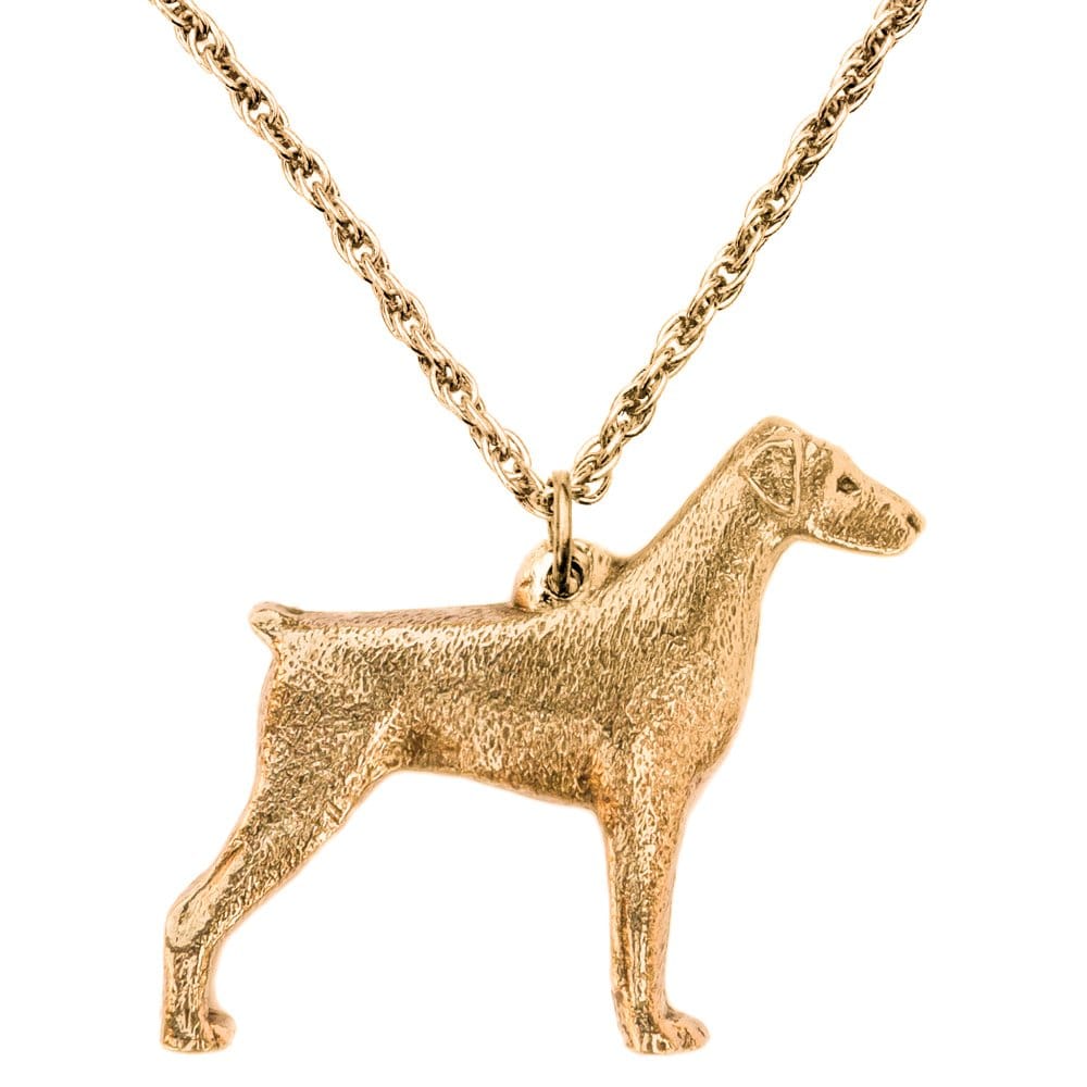 ドーベルマン イギリス製 アート ドッグ ペンダント ネックレス コレクション