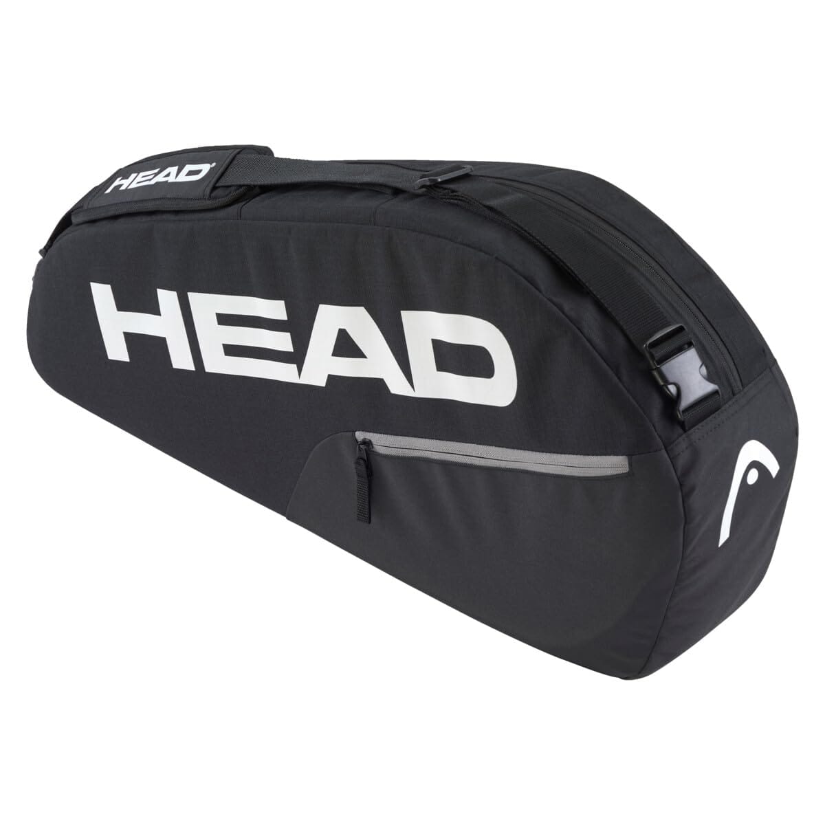 BASE RACQUET BAG S テニスバッグは新しい形状と強化構造でアップデートされ、週末の試合や夜の練習セッションに最適です。最大3本のラケットを収納できるスペース | 新しい形状 | 補強構造 | 新しいハンドルストラップ | 調節可能なショルダーキャリーシステム | フロントジッパーポケット | 調節可能なショルダーポケット | すべてのラケットにマッチするプレミアムデザイン | 再生紙で麻ひもで結んだハングタグ。ラケット3本用のラケットコンパートメント。調節可能なショルダーストラップ。外側のアクセサリーポケット。カラー:ブラック | ボリューム(l):16 | 寸法:76 x 32 x 9 | 素材構成(外側):100%ポリ | 素材構成(内側):100% ポリ商品番号:261225 安定性と保護性を高めるための新しい形状と強化構造に加えて、BASE RACQUET BAG S テニスバッグが新しいハンドルストラップでアップデートされました。 また、調節可能なショルダーキャリーシステムを備えており、週末の試合や夜の練習セッションに行くときに快適に持ち運ぶことができます。 最大3本のラケット、靴、着替え用のスペースがあり、プレミアムなデザインは当社のコレクションのラケットにマッチします。 前面のジッパーポケットにより、携帯電話などの小さなアイテムに簡単にアクセスできます。 HEADがより持続可能であるというコミットメントの実例として、ハングタグは再生紙で作られ、麻ひもで結ばれています。