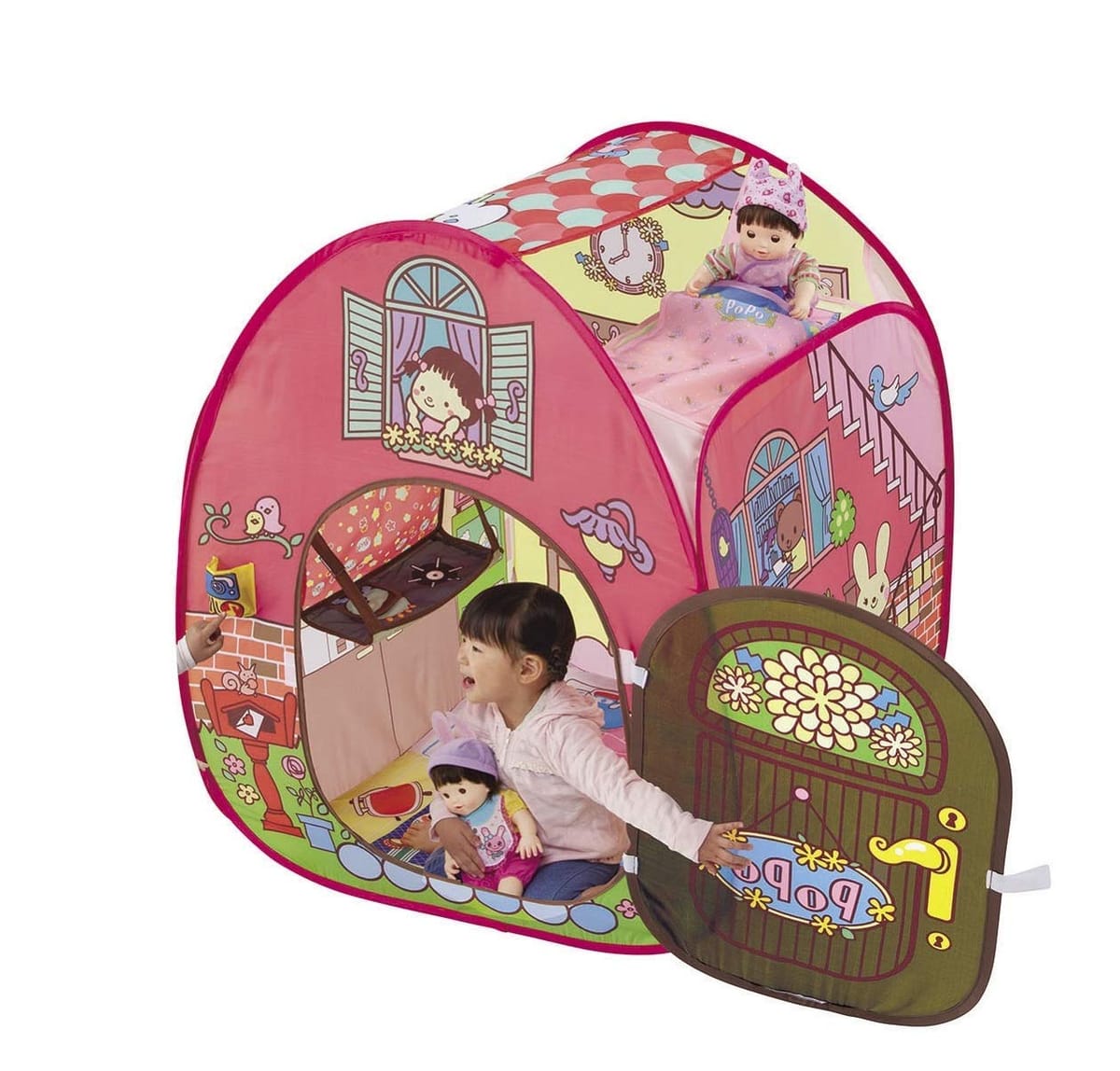 ぽぽちゃんお道具シリーズ ピンポーン&おしゃべりつき 2階だてぽぽちゃん家