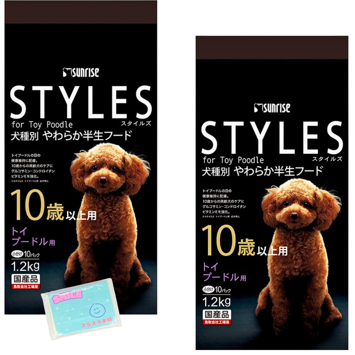 樂天商城 - Monolog Style マルカン サンライズ スタイルズ トイプードル用 10歳以上用 1.2kg ×2個セット ★スラスラ本舗オリジナルポケットティッシュ付き★