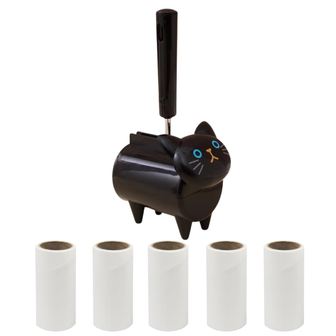 コロコロクリーナー 持ち運び ねこ 粘着クリーナー コロコロ テープ 掃除 カーペット【CocoFill】