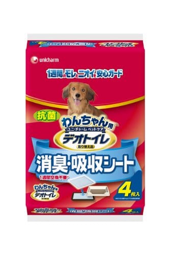 わんちゃん用デオトイレ 消臭・吸収シート 4枚