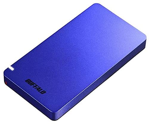バッファロー SSD-PGM480U3-L USB3.2(Gen2) ポータブルSSD 480GB ブルー