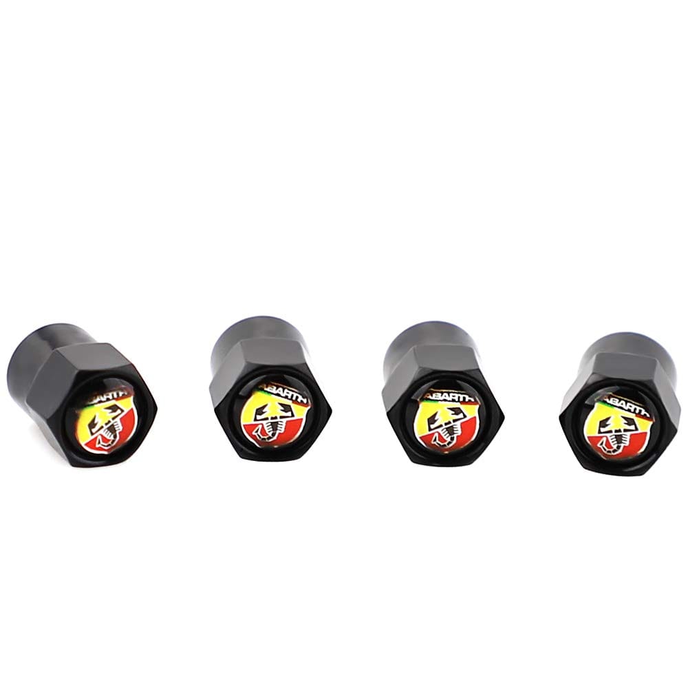 XDG メタルタイヤバルブステムキャップ 防水カバー スコーピオンアバルトロゴエンブレム Fiat Abarth P..