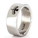 Sping Jewelry 007 ゴーストパーティー ジェームズボンドリング チタンスチールバンド サイズ6-12, 金属