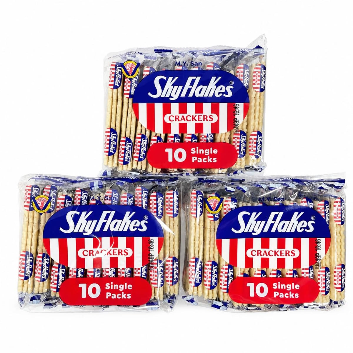 3packs M.Y.san sky flakes crackers plane 250g with original sticker