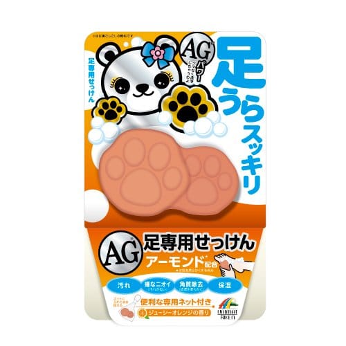 ユニマットリケン 足裏スッキリAG石鹸(アーモンド配合)70g