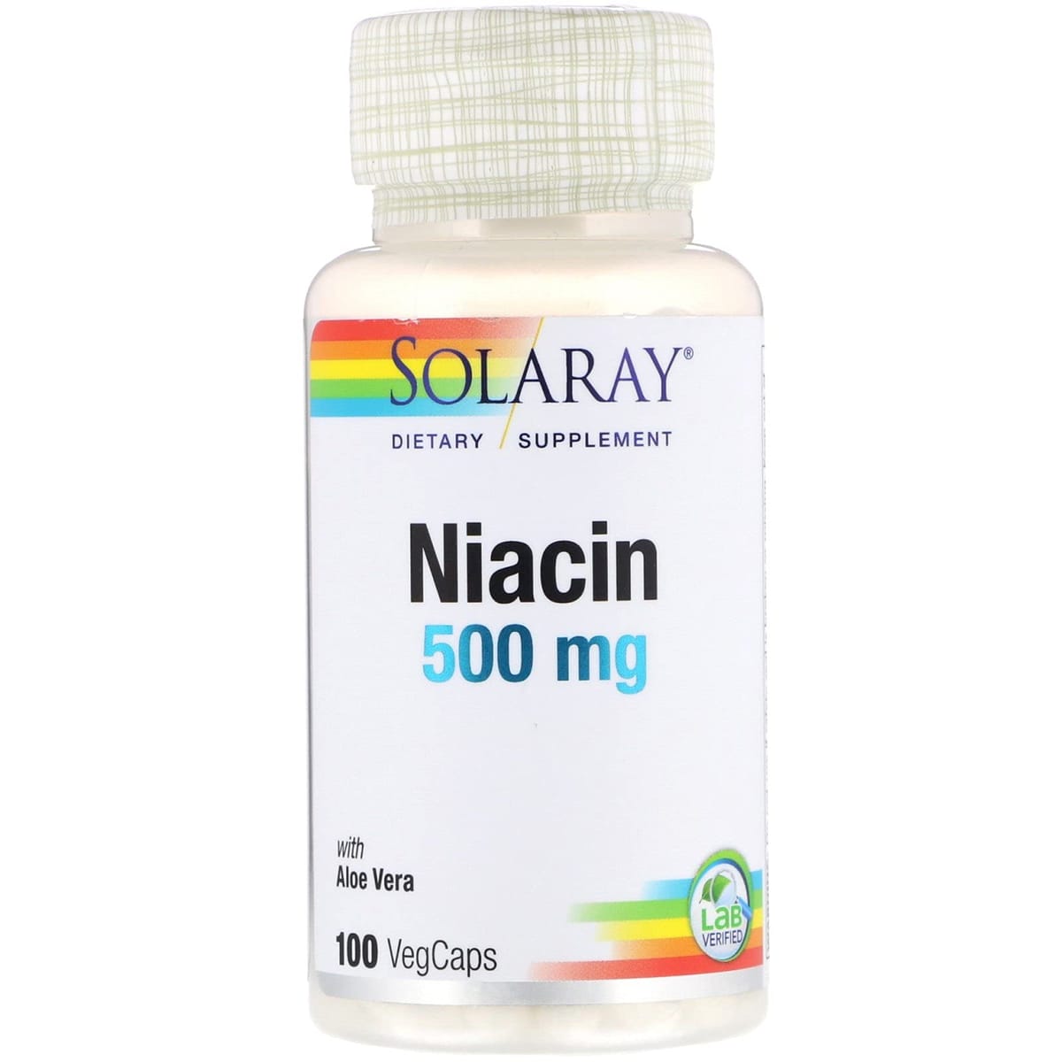 Solaray, ナイアシン, 500 mg, ベジキャップ100錠 ［並行輸入品］ [並行輸入品]
