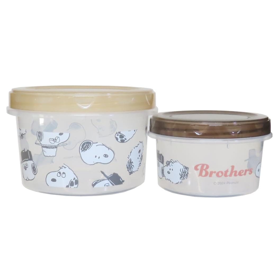 乐天商城 - スヌーピー[食品保存容器]ラウンドコンテナ/SNOOPY＆BROTHERS ピーナッツ