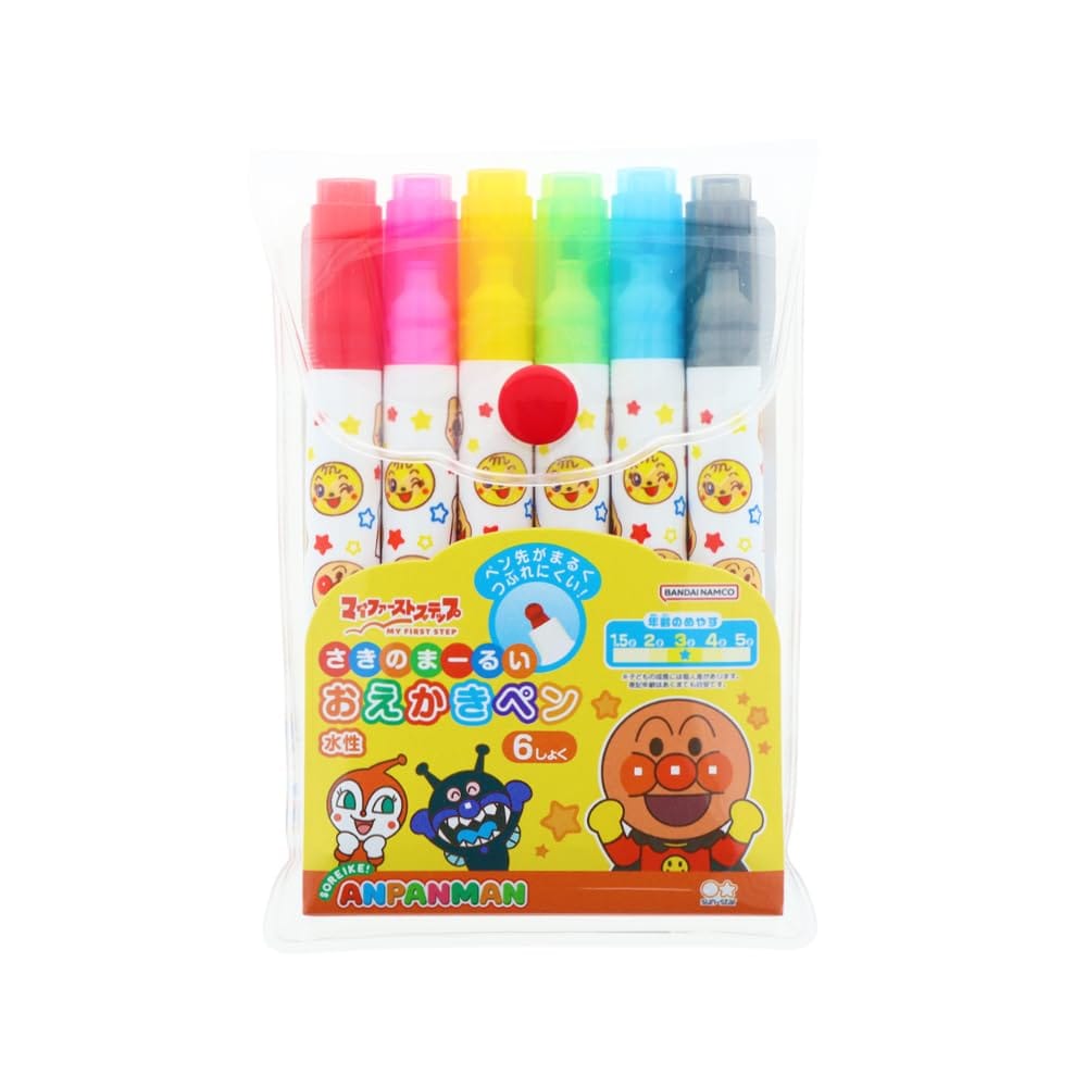 Rakuten - サンスター文具(Sun-Star Stationery) それいけ! アンパンマン おえかきペン 丸いペン先 マイファーストステップ アンパンマン 2430010A