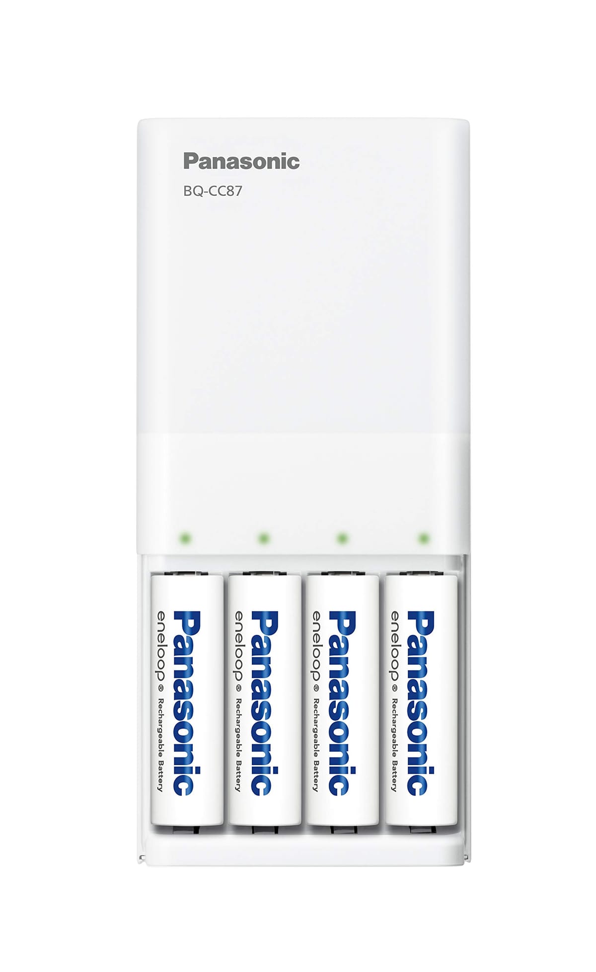 パナソニック 単3形・単4形 USB入出力急速充電器セット 単3形エネループ×4本付き K-KJ87MCC40L
