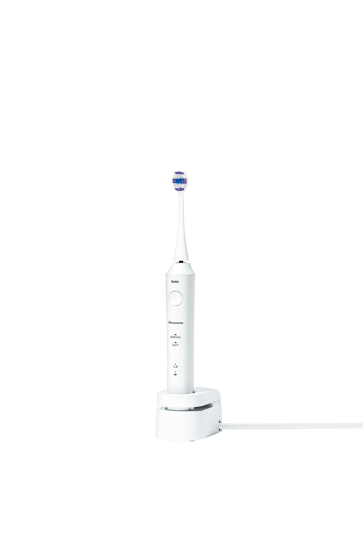 【2023年発売】パナソニック 音波振動ハブラシ ドルツ リニア音波振動 エントリーモデル 海外両用 白 EW-DL39-W