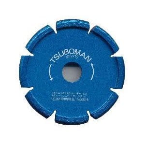 ツボ万 ダイヤモンドカッター目地切U型 外径105×厚10×チップ幅7 取寄せ品 S-105×10.0(U)×20