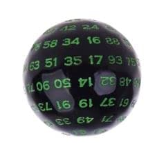 ＜Q-LIFE-Q＞100面多面体ダイス,D100アクリル多面体ダイス,教育プロジェクト用のマルチサイドダイス,多面サイコロ,100面サイコロ（約48mm 7g） (緑)
