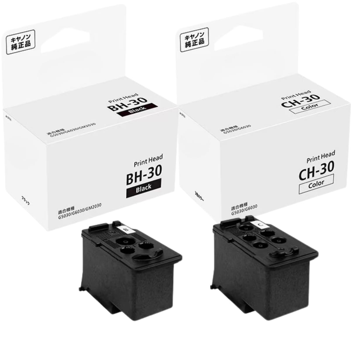 【純正品】BH-30＆CH-30プリントヘッド ブラック＆カラーセット （対象機種：G7030 / G6030 / G5030 / G3360 他） ヘッド 交換 ショップカード付き