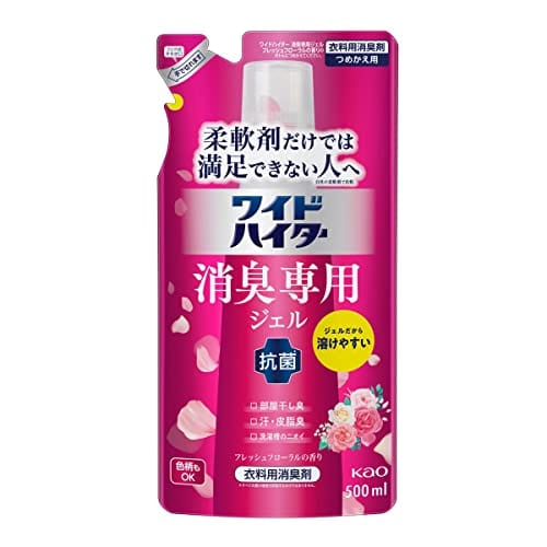 【まとめ買い】花王 ワイドハイター消臭専用ジェルフレッシュフローラル 詰替 500ml 3個セット