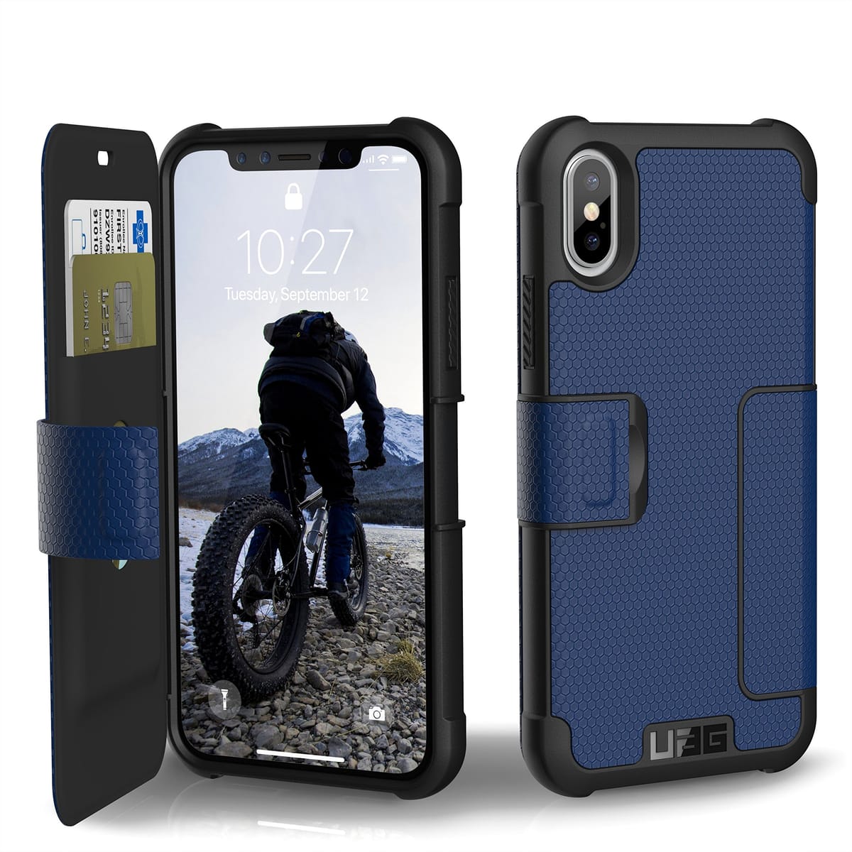 URBAN ARMOR GEAR UAG フォリオ iPhone Xs/X [5.8インチスクリーン] ケース メトロポリス [コバルト] 頑丈なミリタリー落下テスト済みの保護カバー