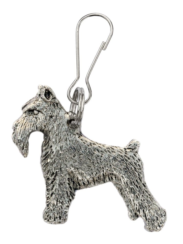 ミニチュアシュナウザー（断耳） イギリス製 アート ドッグ ジッププル コレクション