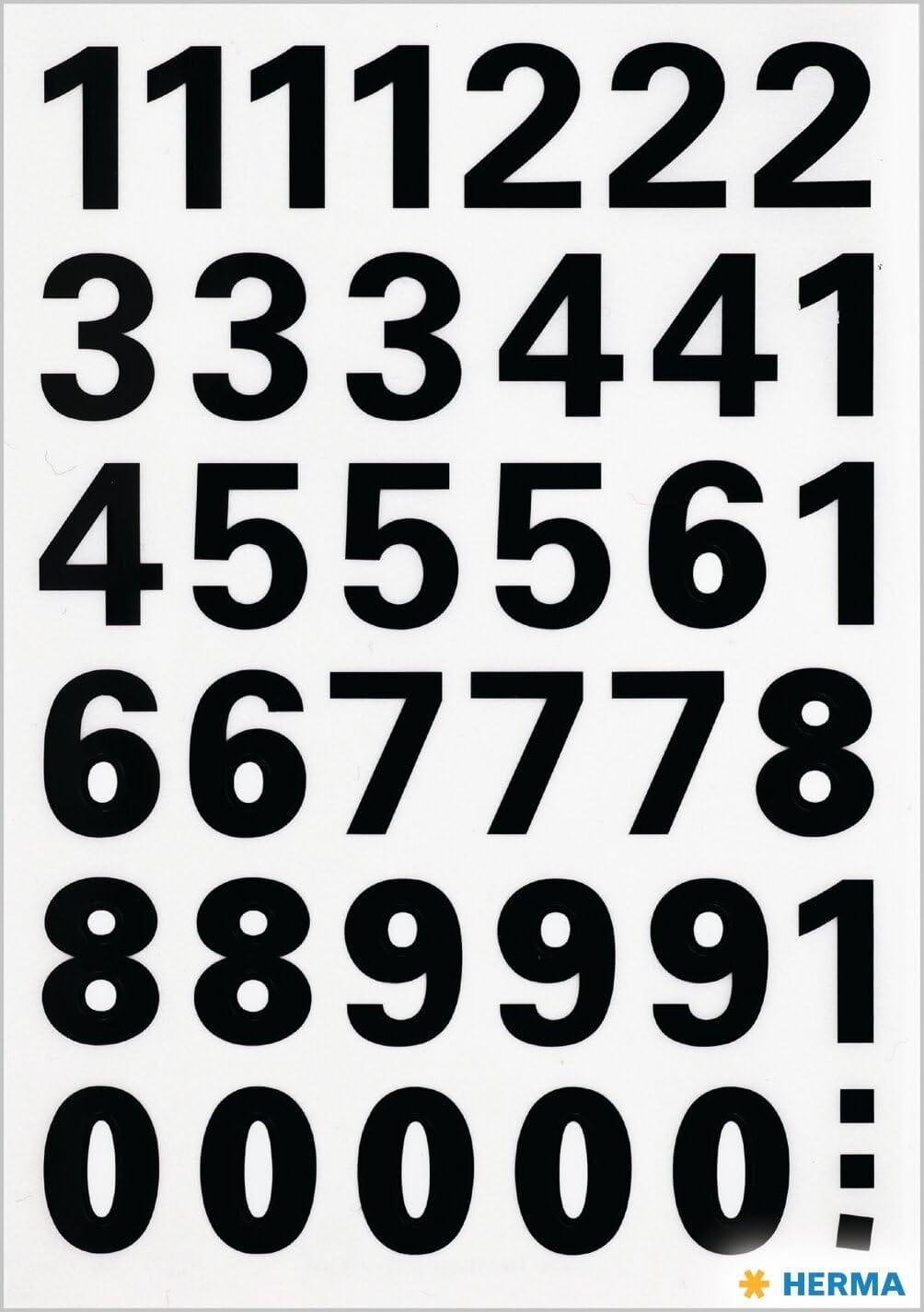 ヘルマラベル #4164(防水シール)【数字】 304164