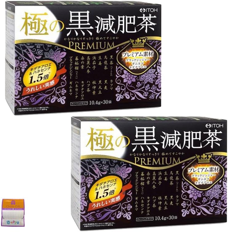 【2個セット】井藤漢方製薬 極の黒減肥茶 10.4g×30袋×2個（60袋） ちょっとギフト付