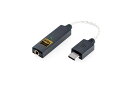 USB出力を持つあらゆる機器のヘッドフォン／イヤフォンサウンドを大幅に改善USB-C接続（USB-A、Lightning変換アダプタ付属32bit ES9219 Sabre DACチップ、HyperStream IIIアーキテクチャ Quad DAC+テクノロジー、Time Domain Jitter Eliminator、DRE（Dynamic Range Enhancement）搭載32bit/384kHz PCM、DSD256、MQAレンダラーまでのハイレゾオーディオに対応パワフルなヘッドフォンアンプがIEMからヘッドフォンまで駆動 【主な特長】 ・USB出力を持つあらゆる機器のヘッドフォン／イヤフォンサウンドを大幅に改善 ・USB-C接続（USB-A、Lightning変換アダプタ付属） ・32bit ES9219 Sabre DACチップ、HyperStream IIIアーキテクチャ Quad DAC+テクノロジー、Time Domain Jitter Eliminator、DRE（Dynamic Range Enhancement）搭載 ・32bit/384kHz PCM、DSD256、MQAレンダラーまでのハイレゾオーディオに対応 ・パワフルなヘッドフォンアンプがIEMからヘッドフォンまで駆動 ・金メッキ3.5mmヘッドフォン端子搭載 ・堅牢かつ軽量なマグネシウム合金製筐体 ・持ち運びに便利で柔軟なケーブルがUSBポートへの負担を軽減 ・銀メッキ銅導体、高音質ツイストケーブル 【主な仕様】 入力：USB-C 出力：3.5mmヘッドフォン 対応フォーマット：DSD256、PCM32/384、MQAレンダラー DAC：Bit-Perfect DSD & DXD DAC by ESS 出力電力：≧1.5V/70mW@32Ω、≧2V/14mW@300Ω 出力インピーダンス：≦0.4Ω SN比：≧125dBA（2.05V） ダイナミックレンジ：≧122dBA@0dBFS THD+N：≦0.004%（1.27V@16Ω） 周波数特性：10-80kHz（-0.5dB） 消費電力：無信号時0.2W以下、最大1W以下 サイズ：135x12.6x7.6mm（ケーブル含む） ケーブル長：6cm 重量：11g 保証期間：12ヶ月 JANコード：5060738786725 ※仕様は予告なく変更となる場合がございます