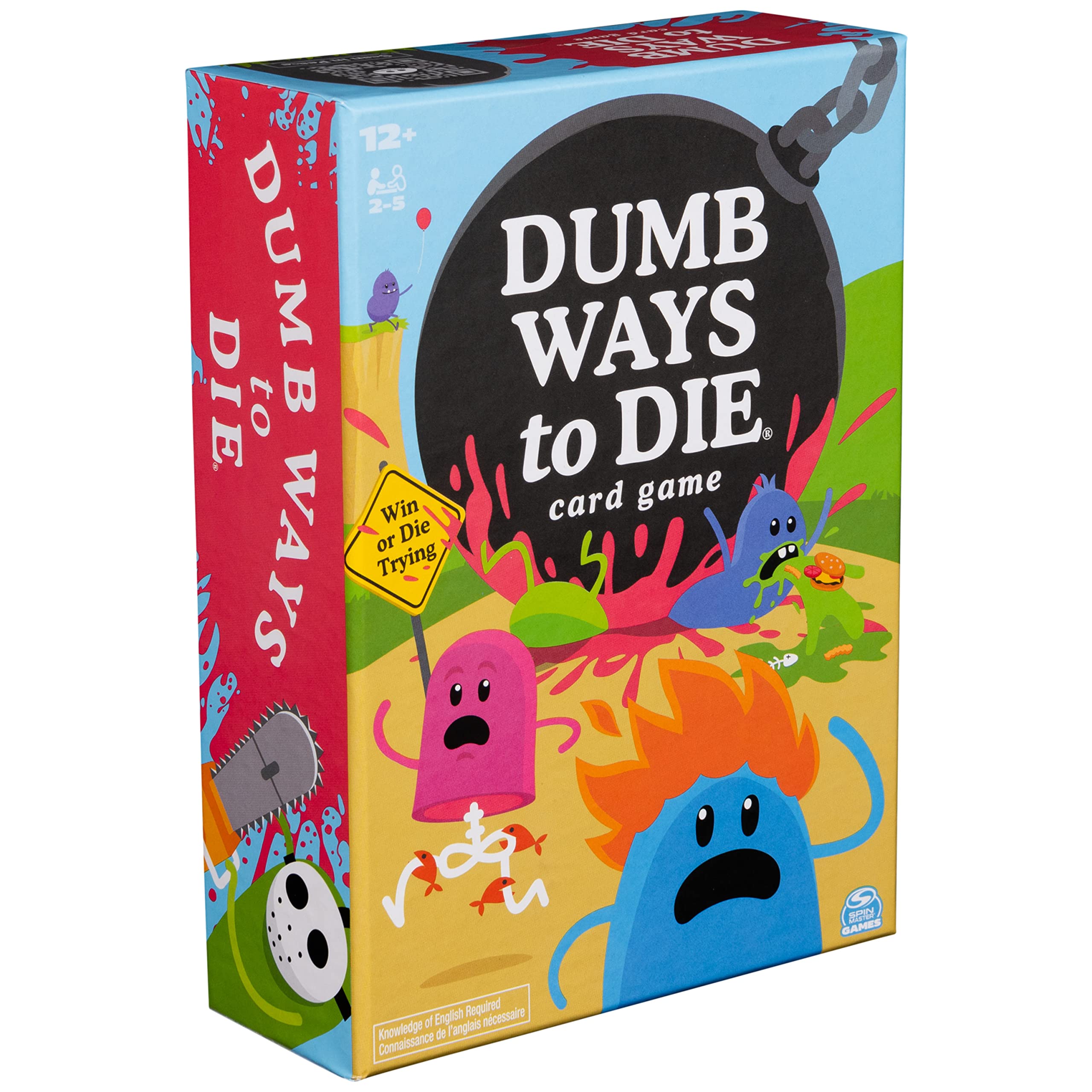 Spin Master Games Dumb Ways to Dieカードゲーム ウイルスビデオに基づいたカードゲーム 大人用 パーティーゲーム アダルトゲーム 楽しいゲーム 家族や子供向け 12歳以上