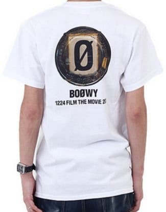 [ユイミュージック] BOØWY （ボウイ） 30th ANNIVERSARY Tシャツ(フィルム缶1224) - BOOWY 1224 FILM THE MOVIE 2013 ホワイト Bパターン「M」
