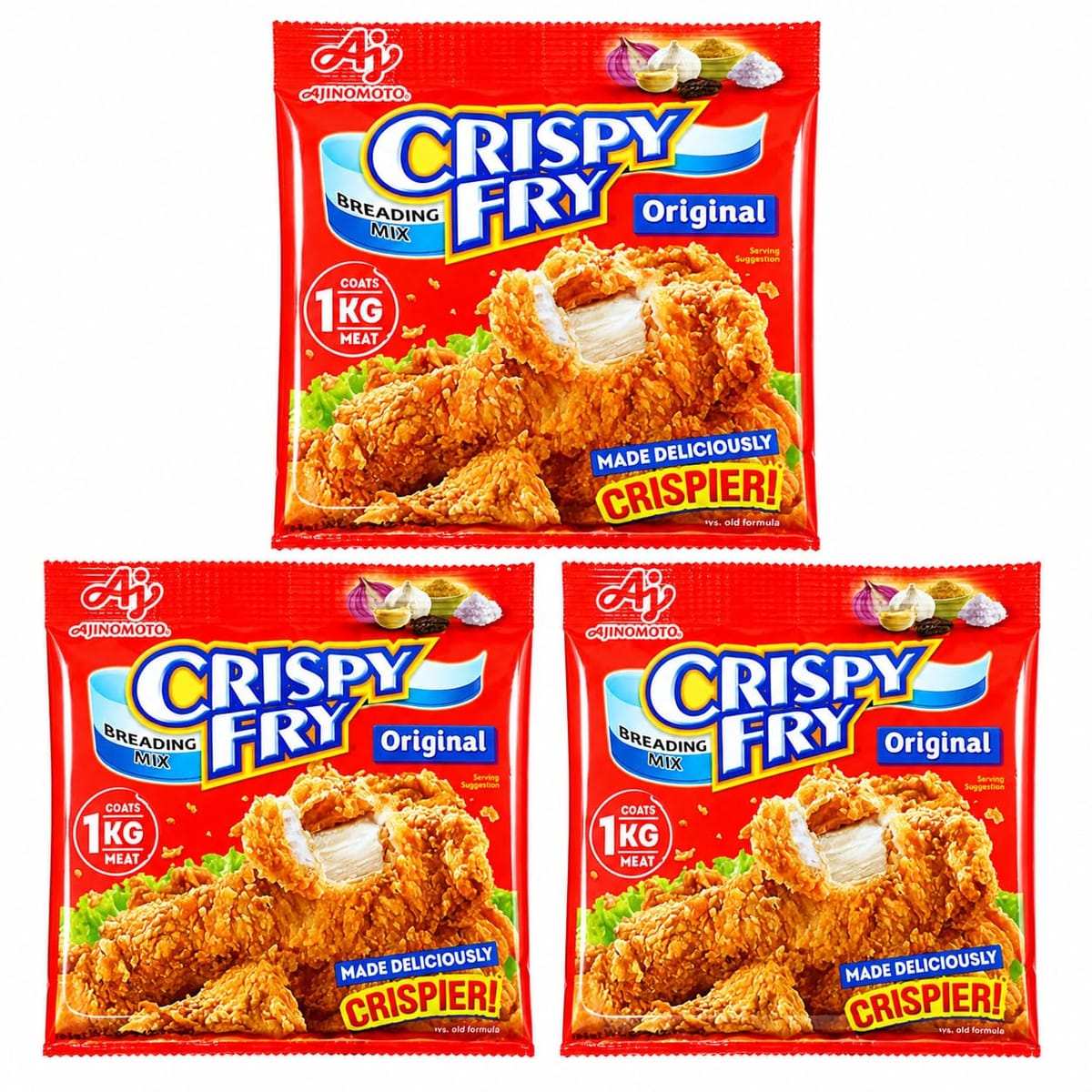 【Authentic Filipino Taste】AJINOMOTO Crispy Fry Originalは、フィリピン家庭で親しまれているフライドチキン用ブレディングミックスです。Pinoy-style fried chickenの懐かしい味わいを手軽に楽しめます。【Crispy & Savory】鶏肉にまぶして揚げるだけで、外はサクサク、中はジューシーなフィリピン風フライドチキンに。毎日のulamやパーティー料理にも使いやすい62gサイズです。【Easy 3 Steps】Season, coat, fry. 難しい下ごしらえをせず、簡単3ステップで調理できます。日本のご家庭でも唐揚げ・フライドチキン作りに使いやすいミックス粉です。【For Filipino Families in Japan】日本にいながら、フィリピンの食卓を思い出す味に。家族のランチ、夕食、お弁当、お祝いの日の一品にもおすすめです。【Carefully Packed in Japan】賞味期限表示を確認し、丁寧に梱包してお届けします。海外食品に不安がある日本のお客様にも安心してお試しいただけるよう、状態確認を行っています。 AJINOMOTO Crispy Fry Original Breading Mix 62gは、フィリピンの食卓で親しまれているフライドチキン用ブレディングミックスです。 鶏肉にまぶして揚げるだけで、サクサクとした衣と香ばしい味わいのフィリピン風フライドチキンを手軽に作れます。忙しい日の夕食、家族で囲むランチ、お弁当のおかず、週末のちょっと特別な食卓にもぴったりです。 For many Filipinos living in Japan, Crispy Fry brings back the familiar taste of home. 外はcrispy、中はjuicy。ごはんと一緒に食べれば、まるでフィリピンの家庭料理のような満足感を楽しめます。 日本のお客様にも使いやすいよう、調理はとてもシンプル。唐揚げやフライドチキンの味付け衣として使えるため、海外調味料が初めての方にもおすすめです。 当店では、賞味期限表示を確認し、商品状態に配慮して丁寧に梱包しています。 Authentic Filipino-style tasteを、ご家庭で手軽にお楽しみください。