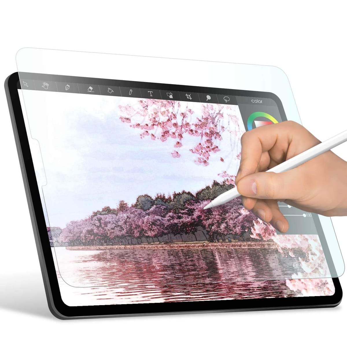 エレコム iPad Pro 11インチ 第4/3/2/1世代 (2022/2021/2020/2018年) iPad Air 第5/4世代 (2022/2020年) 保護フィルム ペーパーテクスチャ 紙のような描き心地 上質紙タイプ 反射防止 TB-A2