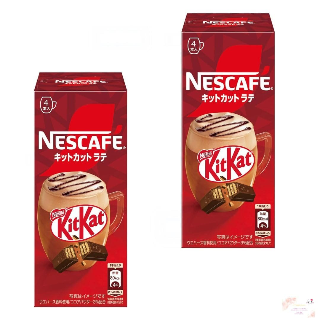 ネスカフェ キットカットラテ 2個セット ★meel-shopロゴ入り THANK YOUカード＋オリジナル除菌シート付★